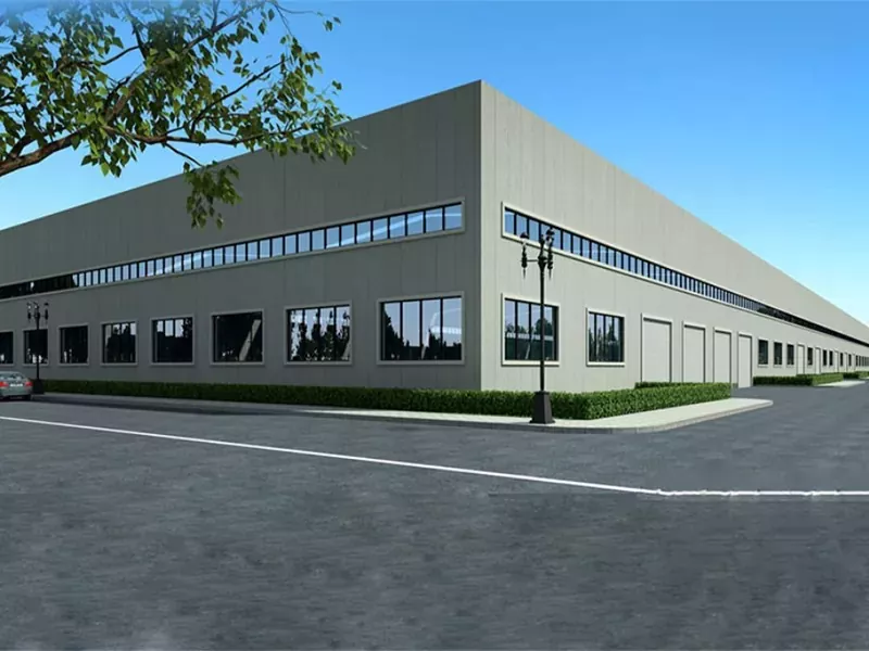 Ecofriendly Steel Warehouse Laborrenkontiĝo Ŝtala Strukturo