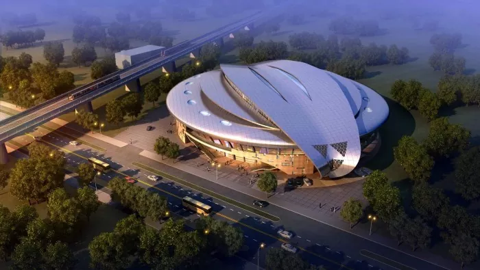 Luma Speciala Forma Ŝtala Stadiono