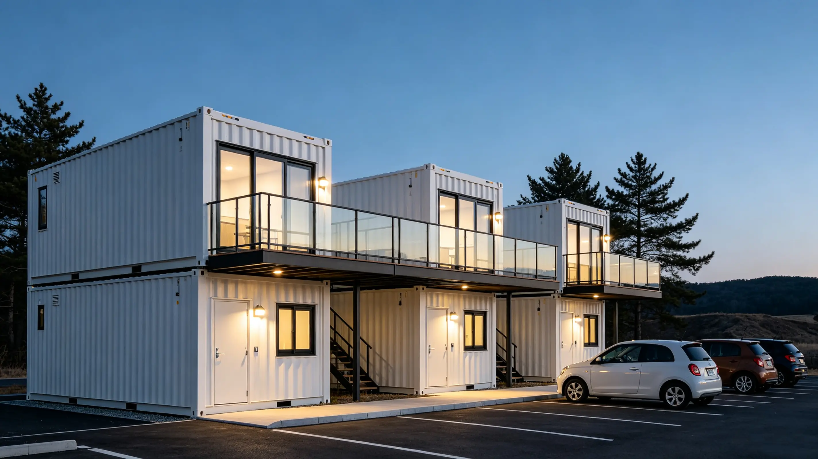 Prefabrikita kontenera motelkonstruo