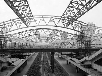 Prefabrikita Malpeza Ŝtalo Struktura Stacidomo