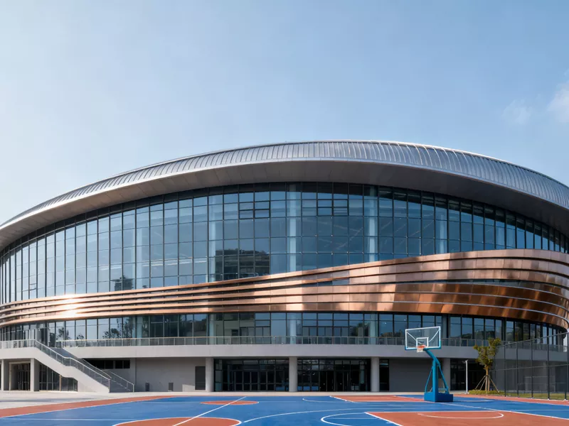 Prefabrikita Ŝtala Struktura Basketbaltribunalo