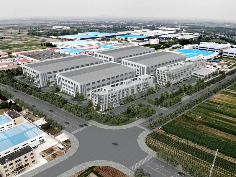 Ŝtalo Strukturo Industria Parko Granda Skala Prefabrikita Konstruaĵo